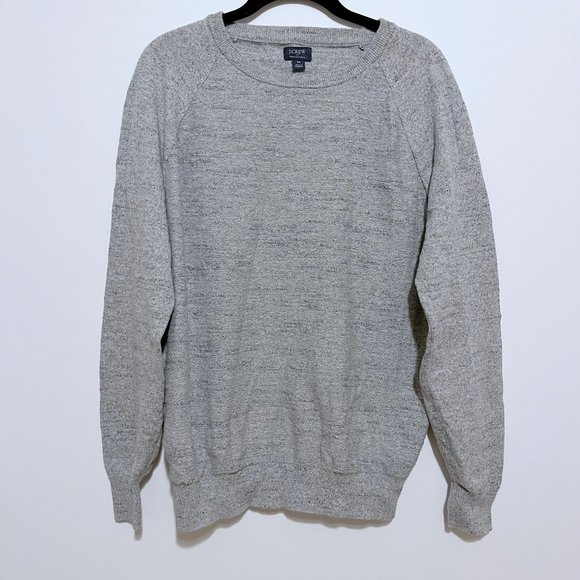 J.Crew Men's Crewneck Heather Gray Sweater - Picture 1 of 8